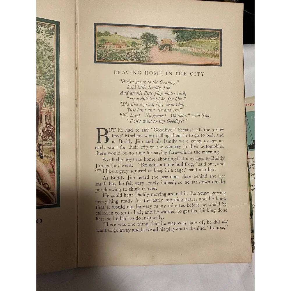 Buddy Jim by Elizabeth Gordon‎ 1922 copyright color illustrations